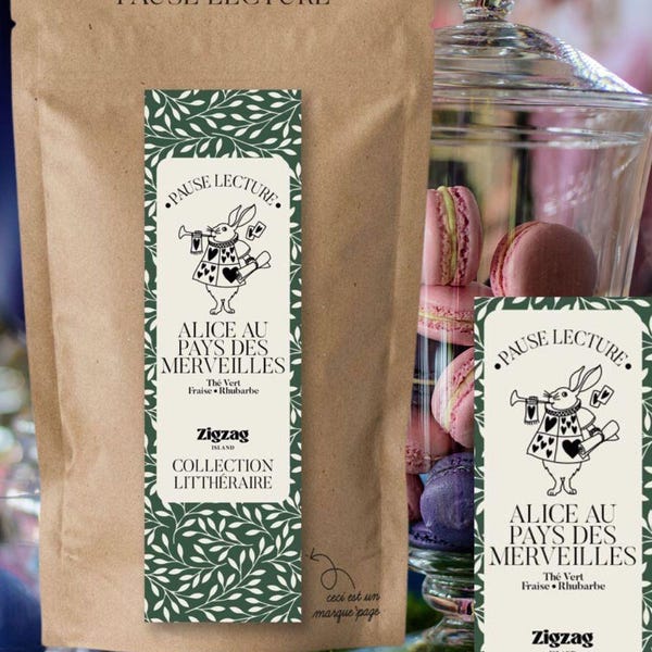 “Alice in Wonderland” literary tea and its bookmark