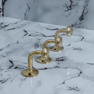 Brass Wall Hooks – Elegant Moroccan Coat Hangers, Vintage-Inspired Design