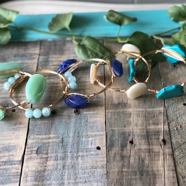 Wire Wrap Bracelet Etsy