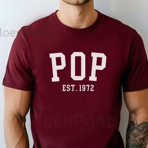 Pop Est 1972 Maroon Top