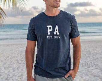 Camiseta Comfort Colors de Pensilvania, camiseta personalizada de Pensilvania, camiseta del Día del Padre, camiseta moderna de Pensilvania, regalo nuevo de Pensilvania, camiseta de Pensilvania (estación 2025), camiseta personalizada Comfort Colors para hombre