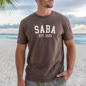 Comfort Colors Saba Shirt, Custom Saba Tee, Father&#39;s Day Tee Shirt, Trendy Saba Est Tshirt, New Saba Gift, Custom Comfort Colors Men&#39;s Tee