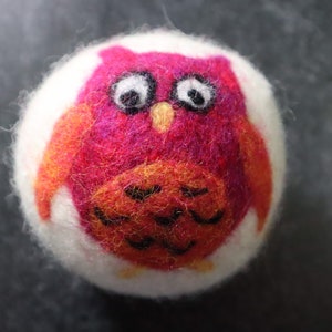Lot De 6 Boules De Sèche-Linge En Laine - Forme Hibou (Owl) - Neuf (Autre, Voir Détails)