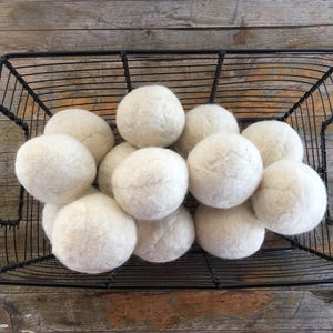 Natürliche weiße gefilzte Wolle Trocknerbälle, Trockner Ball Set, Massen- und Großhandels-Trocknerbälle, Öko-Wäsche
