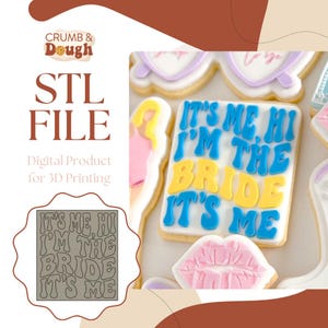 Taylor Swift I'm The Bride Stamp & Cutter STL File