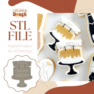 Cake Cookie Stamp & Cutter STL File