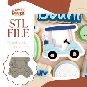 ゴルフカートクッキースタンプ＆カッターSTLファイル