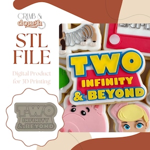 Dos archivos STL para sello y cortador de galletas de Infinity and Beyond