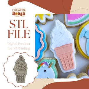 Eis Keks Cookie Stamp & Cutter STL-Datei