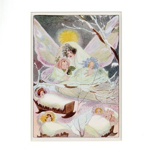1914 Antique Mother Earth&#39;s Lullaby Print by M.T. Penny Ross