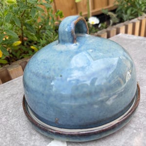 Handmade Ceramic Butter Dish, small cheese dish