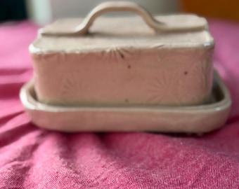 Manteigueira artesanal/queijo/patê rosa