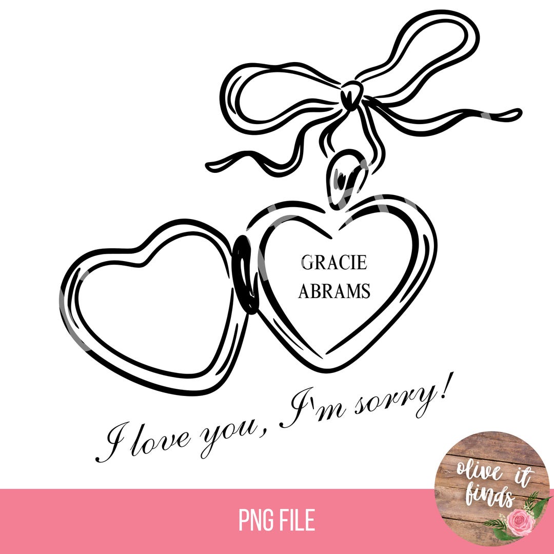 Gracie Abrams I Love You I'm Sorry Digital Download - Lyric Art