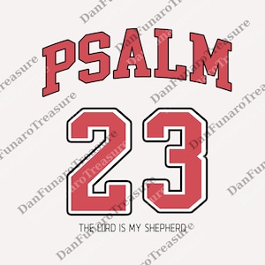 Psalm 23 Christian png, The Lord Is My Shepherd Bible Verse Digital, Faith-Based Unisex png, Religious Gift for Men & Women