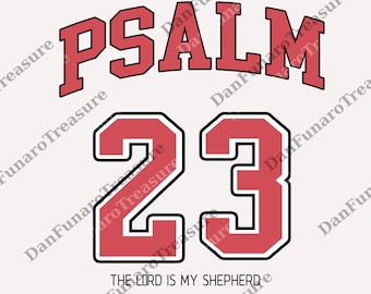 Psalm 23 Christian png, The Lord Is My Shepherd Bible Verse Digital, Faith-Based Unisex png, Religious Gift for Men & Women