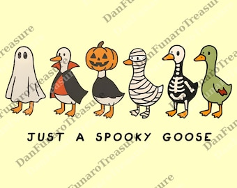 Halloween Goose png, just a Spooky Goose png, Funny Halloween png, Spooky Season, Spooky Goosey png
