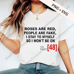 I Stay To Myself So Im Not On The First 48 png, Roses Are Red, People Are Fake, Funny True Crime png, The First 48 png
