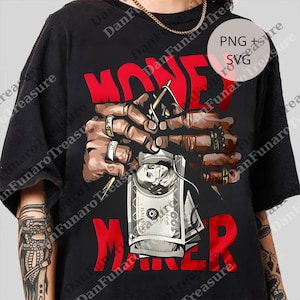Geld verdienende Grafik png, motivierendes Hustle Tee für Männer & Frauen, Unisex png für Männer und Frauen, digitale Datei