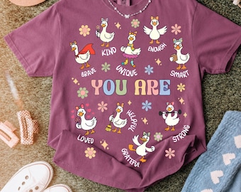 You Are Geese PNG, Motivational Cartoon Digital Download, Inspirational Art Tee Design