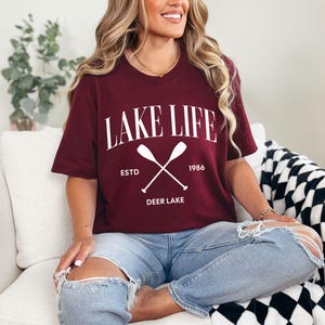 Custom lake shirt, Lake life shirt, personalized lake shirt, new cottage gift, cottage shirt, custom cottage tee