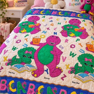 Barney Bedding - Etsy