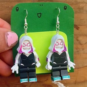 LEGO Spider-Man “Into the Spiderverse” Earrings - Gwen Stacy