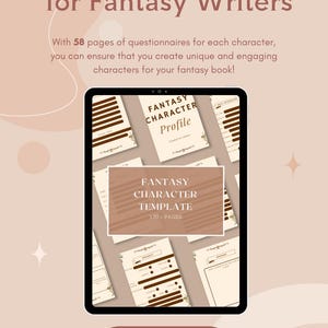 Printable Fantasy Character Template PDF Character Sheet for Creative Printable Fantasy Character Template PDF Character Sheet for Creative
