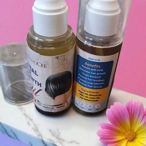 Herbal Hair and Scalp Oil: Argan, Almond, Olive & Castor Oils - 100ml