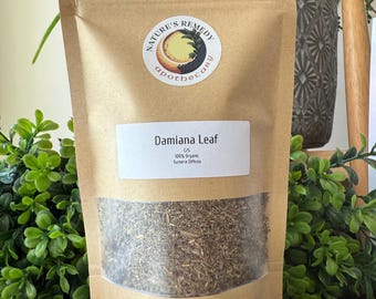 Organic Dried Damiana Leaf: Aromatic Herb for Tea & Ritual