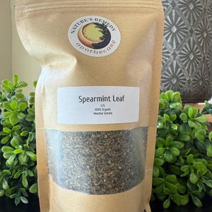 Dried Spearmint Leaf – Organic Mentha spicata | Loose Leaf Herb for Tea, Culinary, Ritual & Crafting