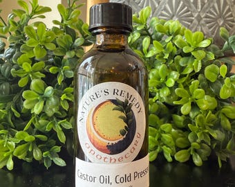 Pure Organic Castor Oil | Cold-Pressed & Hexane-Free | Hair, Skin and DIY Beauty