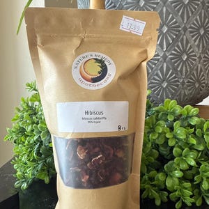 Organic Dried Hibiscus Flowers – 100% Natural, Non-GMO, Herbal Tea, Culinary Grade