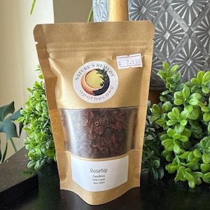 Organic Dried Rosehips: Tart Herbal Tea & Craft Supply