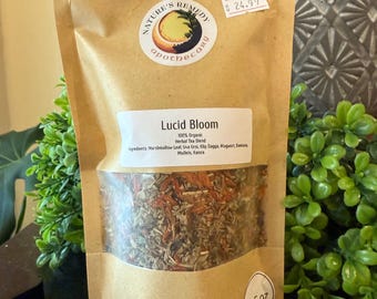 Lucid Bloom Herbal Tea Blend: Mugwort, Kanna & Klip Dagga