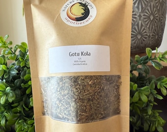 Organic Gotu Kola Leaf | Dried Herb for Tea, Tinctures, Crafts & Apothecary