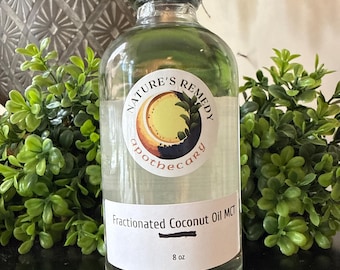 Cold-Pressed MCT Coconut Oil – 8 oz & 16 oz Glass Jars