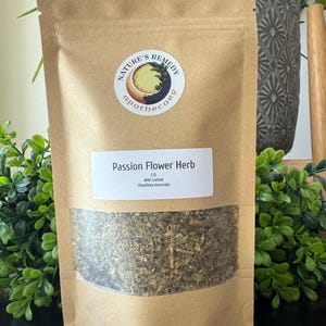 Dried Passionflower Herb – Organic Passiflora incarnata | Loose Leaf Botanical for Tea, Ritual, & Crafting