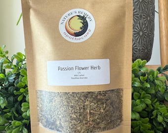 Passion flower Herb, dried – Passiflora incarnata | Loose Leaf Botanical for Tea, Ritual, & Crafting