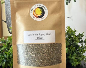 Hierba de amapola de California / Ingrediente botánico cortado y tamizado