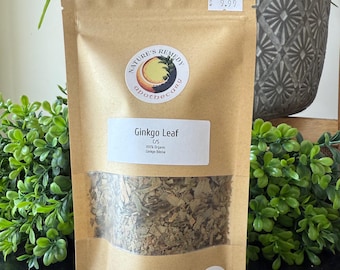 Hoja de Ginkgo Biloba Orgánica: Hierba Seca para Té y Manualidades