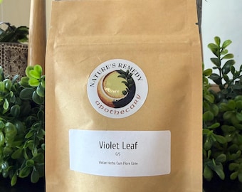 Hoja de violeta seca (Viola odorata) / Ingrediente para infusión de hierbas, cortado y tamizado