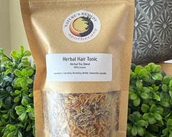Herbal Hair Tea Rinse: Calendula, Chamomile, Lavender & Rosemary