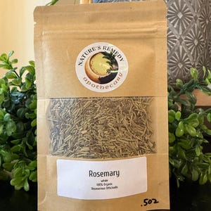 Organic Rosemary Leaf | Dried Herb for Tea, Cooking, Crafts, Sachets & Apothecary