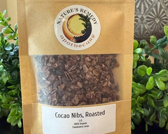 Geröstete Bio-Kakaospitzen | Getrocknetes Superfood für Tee, Backen, Smoothies & Hausgemachte Schokolade