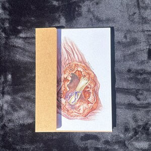 Carte de voeux à deux volets « Message caché », 5 x 7 pouces (livrée avec une enveloppe en papier kraft brun)