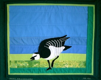 Brant -- Art Quilt with Goose