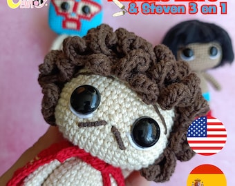 Nacho Libre Amigurumi Pack. *PDF Digital Pattern*.