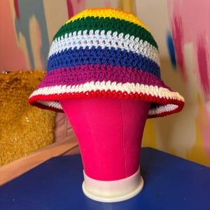LGTBQ Pride Crochet Bucket Hat