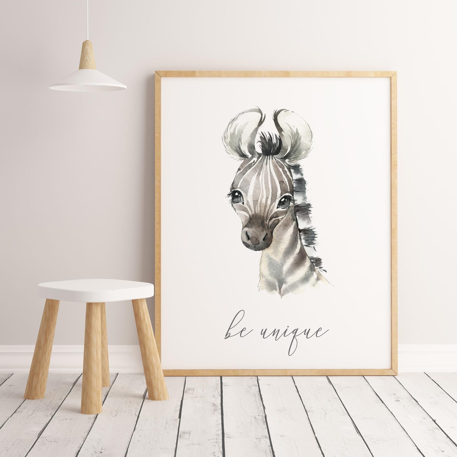 Watercolor Safari Animal Nursery Prints: Gender Neutral Decor (digital ...
