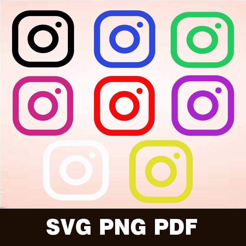 Instagram logo png - Etsy 日本, image size:1000x1000